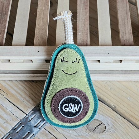 Audrey the Avocado Eco Dog Toy Biodegradable Eco Friendly Fun Novelty Dog Toy