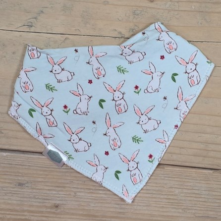 Bandana Dribble Bib - Rabbits New Baby Gifts Newborn Gifts Super Soft Dribble Bib Colourful Design Cotton Fleece Adjustable Rabbit