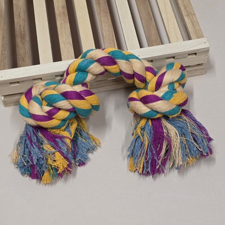 Big Rope 2 Knot Dog Toy Biodegradable Eco Friendly Fun Novelty Dog Toy Rope