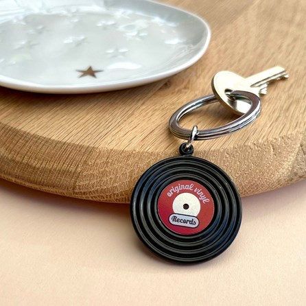 Black Vinyl Record Keyring Novelty Keyrings Gifts For Men Gifts For Women Thank You Teacher Gifts