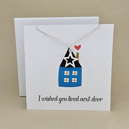 Boxed 'Next Door' Star Necklace Card Boxed 'Next Door' Star Necklace Card