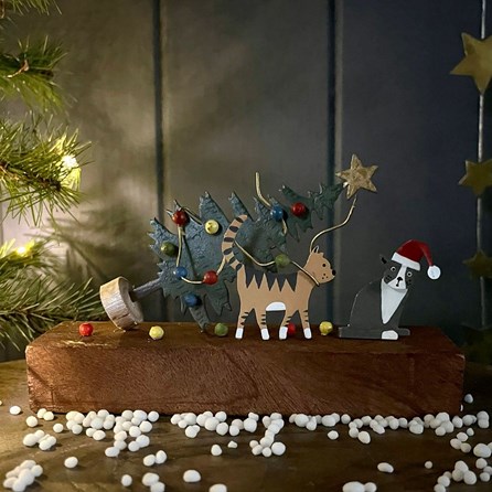 Cat Christmas Chaos Christmas Decoration Cat Christmas Chaos Christmas Decoration