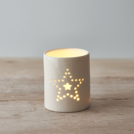 Ceramic Dotted Star Tea Light Holder Ceramic Dotted Star Tea Light Holder