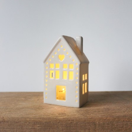 Ceramic Light Up Heart House