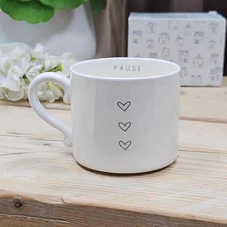 Ceramic Mug 'Pause' Ceramic Sentiment Mug Drinkware Gifts Mother's Day Gifts Birthday Gifts Anniversary Gifts