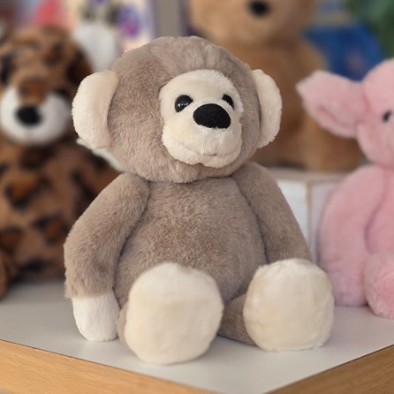 Handmade Super Soft Cuddly Fluffy Toy Plush Unique Charlie Bears New Baby Gifts Grey Monkey