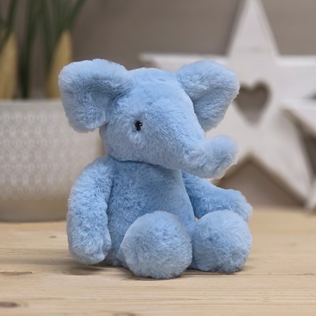Charlie Bears Effie Elephant Powder Blue Handmade Super Soft Cuddly Fluffy Toy Plush Unique Charlie Bears New Baby Gifts Elephant