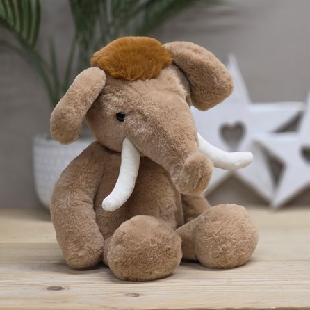 Charlie Bears Large Wally Mammoth Oatmeal Brown Handmade Super Soft Cuddly Fluffy Toy Plush Unique Charlie Bears New Baby Gifts Mammoth