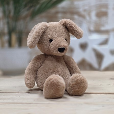 Charlie Bears Ruff Puppy Oatmeal Brown Handmade Super Soft Cuddly Fluffy Toy Plush Unique Charlie Bears New Baby Gifts Puppy Dog