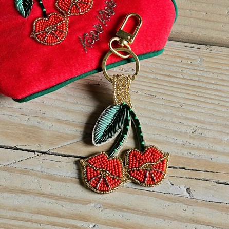 Cherry Kiss Kiss Keyring Cherry Kiss Kiss Keyring