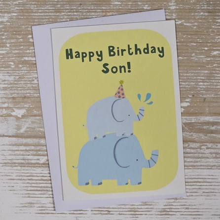 Children's 'Happy Birthday Son!' Party Animals Card Children's 'Happy Birthday Son!' Party Animals Card