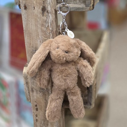 Cookie The Plush Dark Brown Bunny Keyring
