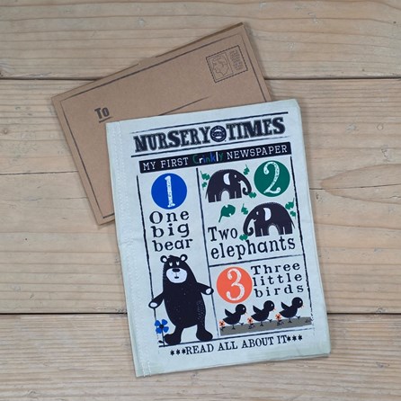 Crinkly Cloth Baby Newspaper Book - Counting Creatures Tactile Soft Crinkly Newspaper Cloth Baby Book Sensory Toys New Baby Gifts Quirky Novelty Toys