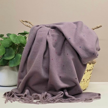 Dots Blanket Scarf in Lilac Contemporary Super Soft Scarf Scarves Wraps Shawls Headscarf Headscarves Dots Blanket Scarf in Lilac