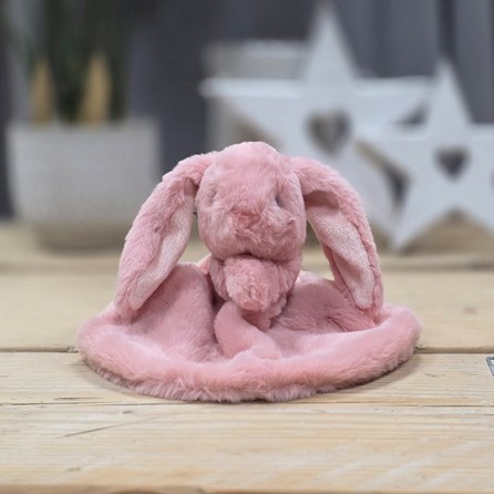 Ebba Eco Brenna Bunny Luvster Comforter Ebba Eco Friendly Soft Cuddly Toy Plush Bunny Rabbit Soother Comforter Blanket New Baby Gifts