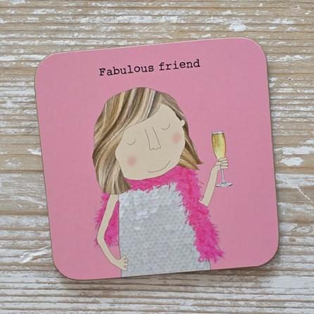 'Fabulous Friend' Drinks Coaster Rosie Made A Thing Coaster Funny Gifts Novelty Humourous Humour Quirky Gifts