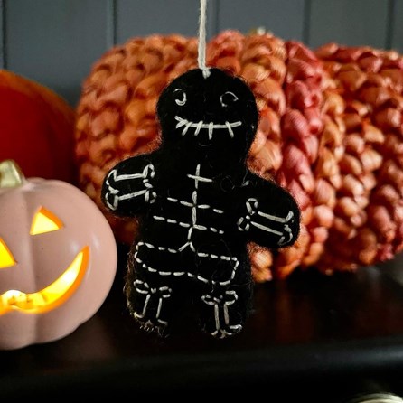 Felt Skeleton Hanging Decoration Felt Skeleton Hanging Decoration