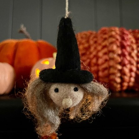 Felt Witch Hanging Decoration Felt Witch Hanging Decoration