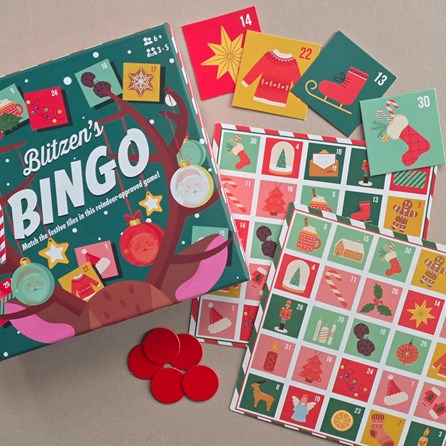 Festive Bingo Game Christmas Fun and Games Festive Bingo Family Fun Christmas Gifts Board Games