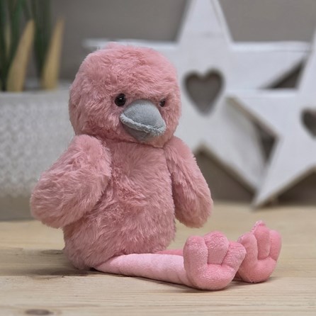 Flo The Plush Long Leg Flamingo Chick Soft Toy Super Soft Plush Cuddly Toy Flamingo Chick Gifts For Newborn Gifts For Baby Gifts For Children