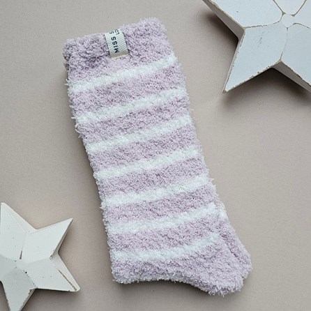 Fluffy Stripes Socks in Pink Warm Fluffy Snuggly Socks Gifts For Women Valentines Gifts Birthday Gifts Clothing Gifts