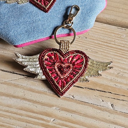 Flying Heart Keyring Flying Heart Keyring