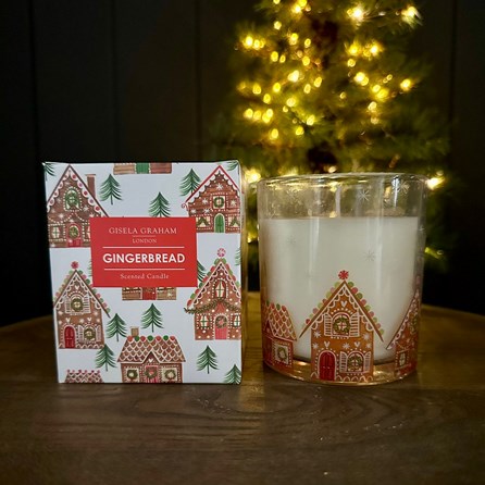 Gingerbread House Scented Boxed Large Candle Pot Gisela Graham Christmas Gifts Home Fragrance Gifts Christmas Candles Gingerbread Scented Jar Candle