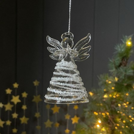 Glass Angel Hanging Decoration Glass Angel Hanging Decoration