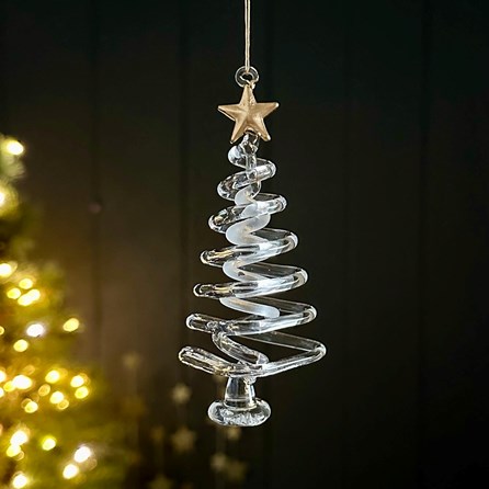 Christmas Gifts Christmas Decorations Festive Decoration Hanging Glass Tree