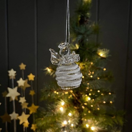 Glass Star Angel Hanging Decoration Glass Star Angel Hanging Decoration