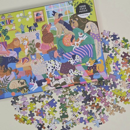 Good Dog Club 1000 Piece Jigsaw Puzzle Good Dog Club 1000 Piece Jigsaw Puzzle