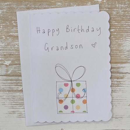 Handmade Birthday Grandson Card Handmade Birthday Grandson Card