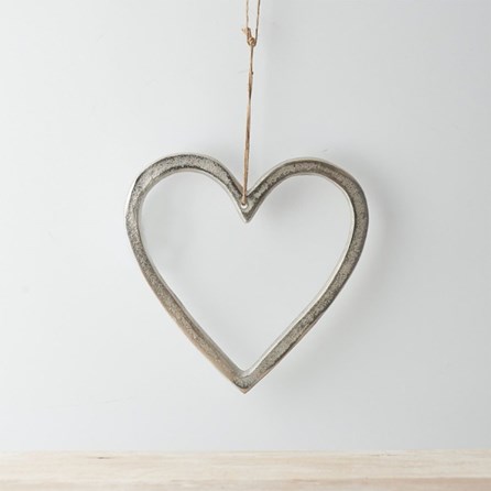Hanging Aluminium Heart Decoration 20cm Hanging Decoration Gifts Hanging Metal Heart Valentines Gifts Wedding Gifts Anniversary Gifts