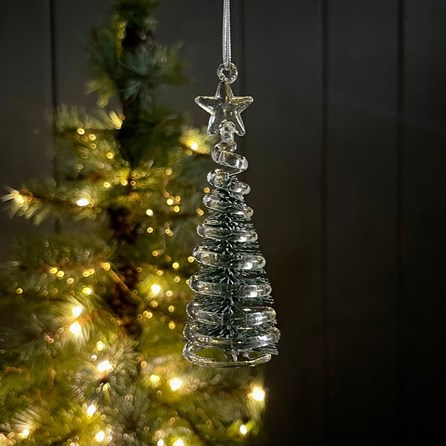 Hanging Glass Christmas Tree Decoration Hanging Glass Christmas Tree Decoration