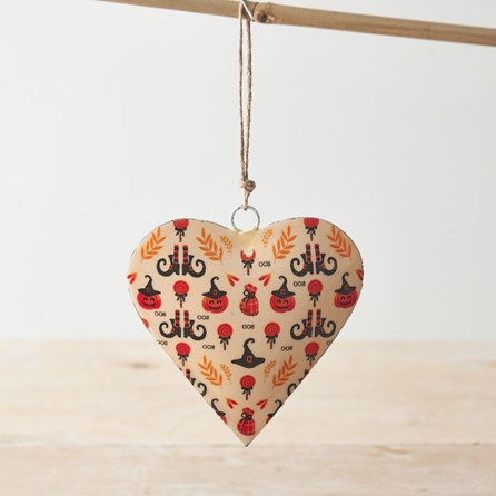 Hanging Halloween Heart Decoration Halloween Gifts Home Decorations Metal Hanging Ornaments