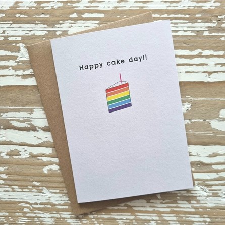 'Happy Cake Day' Birthday Card 'Happy Cake Day' Birthday Card