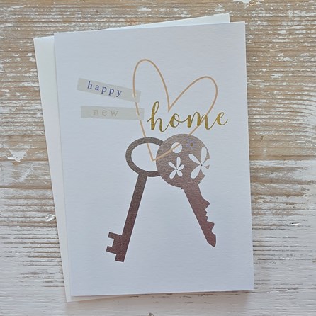 'Happy New Home' Keys Card Happy New Home Greetings Card Keys Design Gifts For Moving House