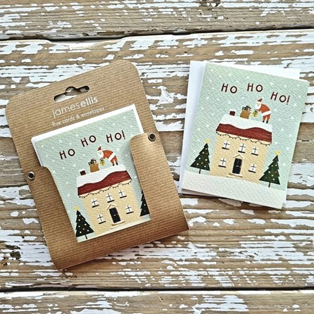 'Ho Ho Ho' Pack of 5 Mini Christmas Cards 'Ho Ho Ho' Pack of 5 Mini Christmas Cards