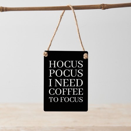 'Hocus Pocus' Mini Metal Sign