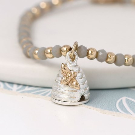 Honey Bee and Beehive Bracelet Honey Bee and Beehive Bracelet