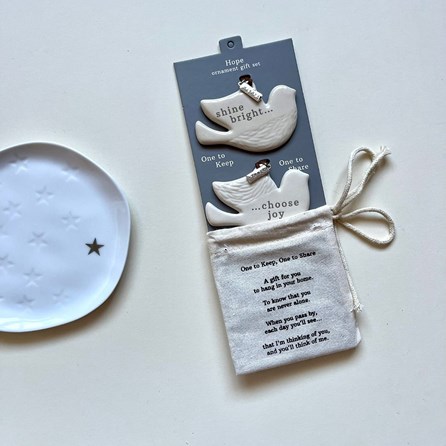 Hope One to Keep, One to Share Ornament Set Hope One to Keep, One to Share Ornament Set