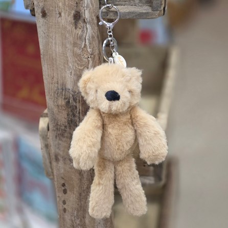 Hudson The Plush Light Brown Teddy Bear Keyring