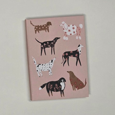 Illustrated Journal - 'Dogs' Roger La Borde Softback Journal Notebook with Dogs Illustrations
