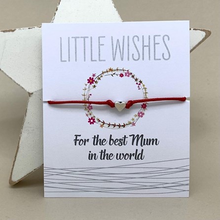 'For The Best Mum In The World' Wish Bracelet 'For The Best Mum In The World' Wish Bracelet
