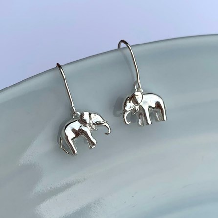 Sterling Silver Elephant Earrings Sterling Silver Elephant Earrings