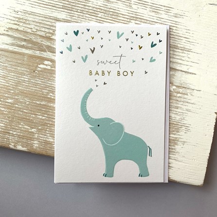 'Sweet Baby Boy' Greetings Card 'Sweet Baby Boy' Greetings Card