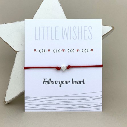 'Follow Your Heart' Wish Bracelet 'Follow Your Heart' Wish Bracelet