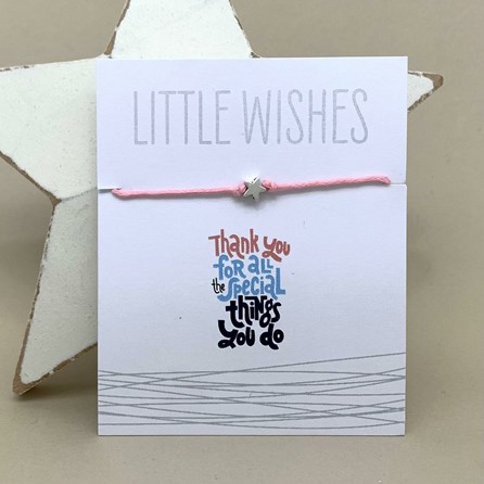 'Thank You For All The Special Things...' Wish Bracelet 'Thank You For All The Special Things...' Wish Bracelet