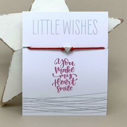 'You Make My Heart Smile' Wish Bracelet 'You Make My Heart Smile' Wish Bracelet