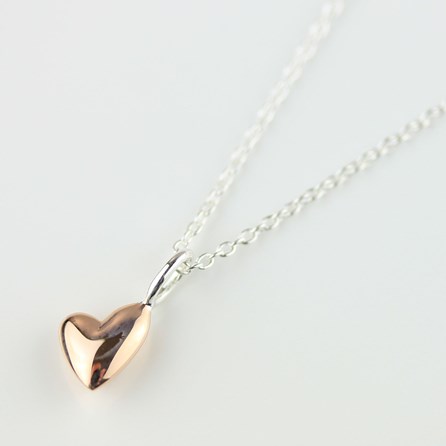 Devotion 18ct Rose Gold Plated Heart Necklace Devotion 18ct Rose Gold Plated Heart Necklace